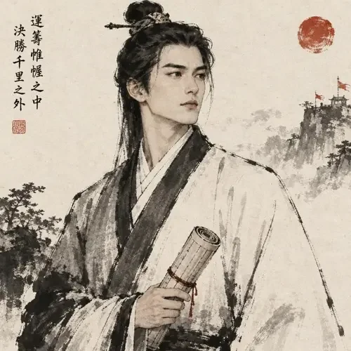 谋士榜第 1 名 顾山河 形象 - 青柠短剧